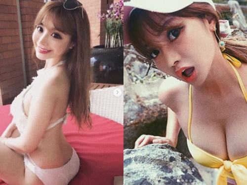 美乳辣模海邊露出「超誘人兇器」，狂野風格「奶球快掉出了」！