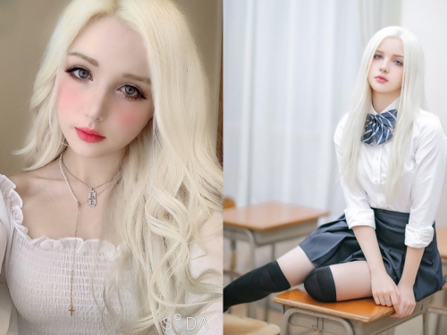 宛如童話故事走出來！義俄混血正妹「Kori」洋娃娃般細緻美顏+金髮雪肌　氣場超空靈