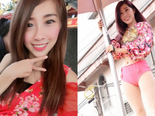 來看熱鬧！廟會甜心「HuHu林尹柔」火辣遶境成焦點 電子花車上表演鋼管民眾看不停