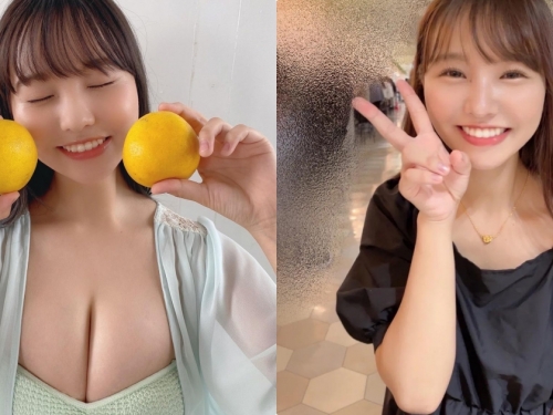 18歲G奶正妹「泳裝解禁」，粉絲直呼：柚子長大了！