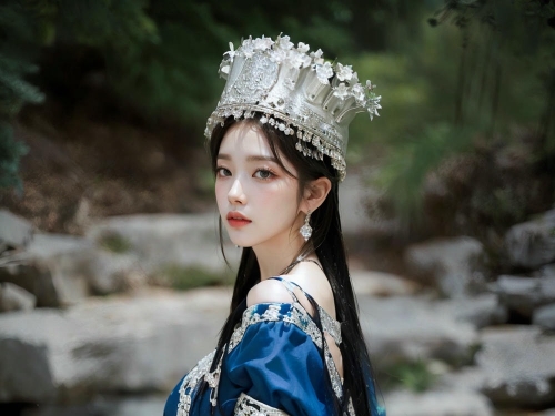 Collection - Regal Beauty in Enchanted Forest The Majestic Queen of the Realm -