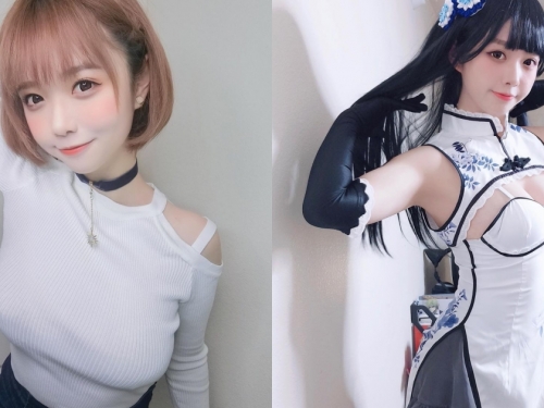 強國coser「童顏巨乳」惹人愛，女款體操服偷藏「兩團肉肉」工口度激升