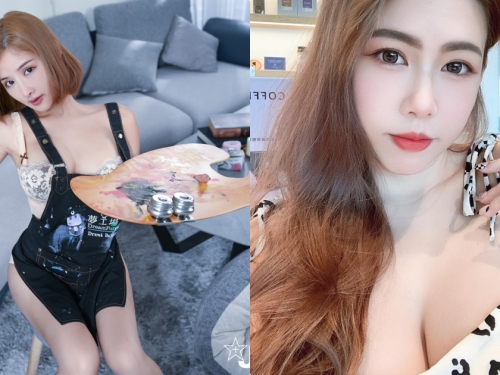 熱愛用身體作畫的3位雪乳正妹，邊畫畫「衣服也越來越少」！