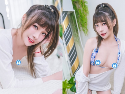 仲夏情人的誘惑大解放，大開腿展現火辣美鮑特寫...