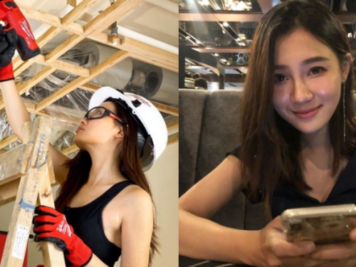 最美裝修工「少圓」認真工作模樣太帥氣　私下是個音樂才女