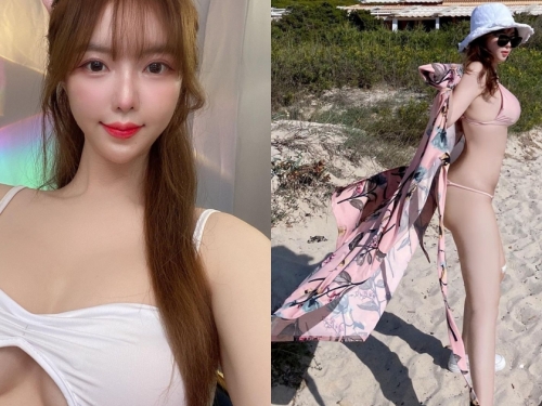 西班牙海邊驚見「巨乳長腿正妹」！超雪白肌膚和葫蘆形曲線，連外國人都猛看！