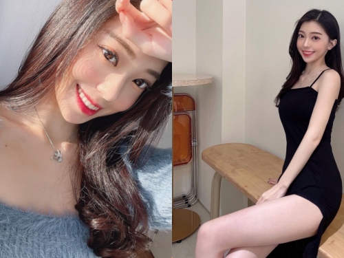 大眼正妹「蓉蓉兒」連身裝曲線好辣，「光滑腿部線條」有夠誘人！