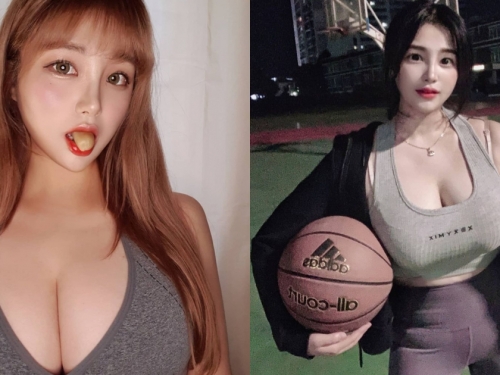 深夜籃球場「巨乳正妹」帶球走步！超犯規身形讓人想瘋狂舉牌警告！