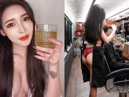 超嗆辣「正妹理髮師」！輕裝上陣秀「渾圓蜜桃」，網友通通想換新造型了！