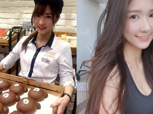 甜美麵包店員照片網路上瘋傳　被神出是有顏值又有身材的她！
