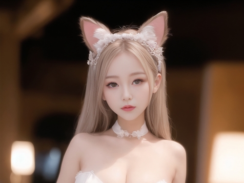 AI生成美女~AI Painting-貓耳女仆