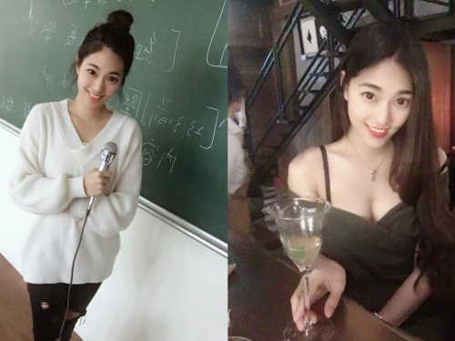 桃園科大驚現「美腿天菜級講師」　低胸短裙授課「氣質爆棚」引網暴動：想重考了