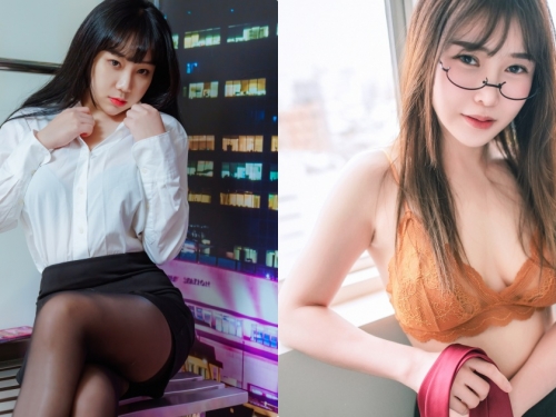 3位穿上黑絲襪就想壞壞的美乳妹，太激烈...引發陣陣狂熱！