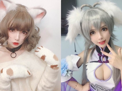 「可愛美乳小蘿莉」造型超百變，挖空裝狂洩「雪白嫩乳」！