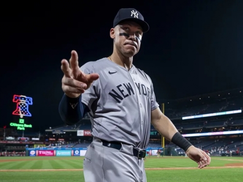 MLB》賈吉雙響攻上99打點 新同學也夯2發 洋基6轟炸費城