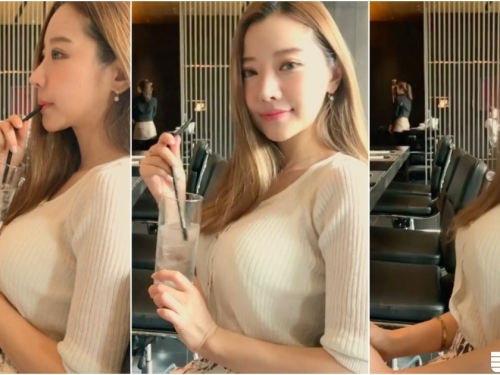 隔壁坐了「毛衣大奶妹」！胸部快從扣子裡「蹦出來」！回眸一笑讓人醉了...