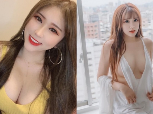 愛笑的女孩！大眼正妹「粉芬 Yvonne」不穿內衣　解放誘人「E 罩杯」！