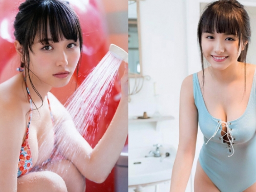 新一代童顏巨乳代表！18歲嫩妹「新谷真由」海外解放展現已發育完成身材