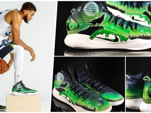 知道誰才是狼王了吧？改鞋大師「Kickstradomis」為唐斯打造全新「狼嚎」Hyperdunk X ！