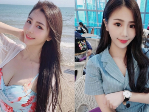 就是不用客氣！性感正妹「竺竺」洋裝下的乳量太飽滿，銷魂美體曬個不停讓人超嗨！