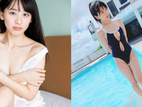 這身高也太 Q！144 cm 迷你正妹「牧野澪菜」的「挖空、高衩」泳衣辣爆全場
