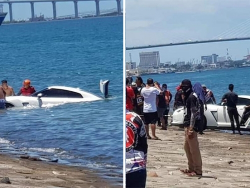 [影]車界哥吉拉不會游泳啊！「東瀛戰神」GT-R遺忘手煞車，不見零四拓海只剩淒慘落海...