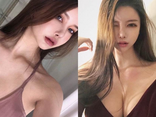 南韓巨乳妹「乳含量太兇了」，「誘惑大深V」畫面好極品！