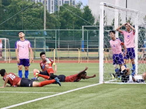 足球／海地外援頭錘破門 航源1：0險勝銘傳
