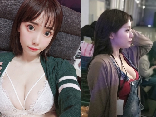 想問路！電競嘉年華驚見「巨乳工作人員」側身炸G奶　本尊神出竟是JKF女郎「施莉莉」