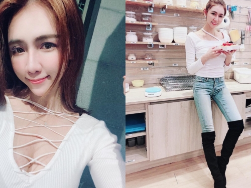 甜美上班族「Mina」假日偷閒做烘焙，超窈窕身材讓人看了想連吃兩顆！