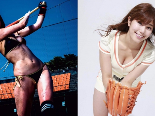「E奶棒球少女」胸前自備兩顆乳球！看了忍不住也想對她「神揮棒」！
