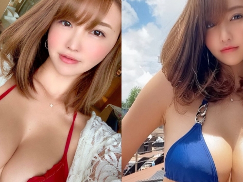 比基尼女神「ほのか」哈密瓜奶超大顆，用兩粒「超兇乳球」打天下！