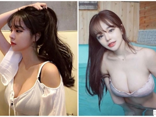大奶妹子「巨乳發育」太狂了！「渾圓大美乳」下水後更受不了..