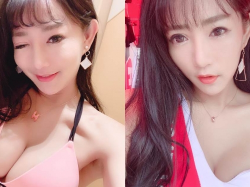 蘋果甜心「嫵媚電眼」超會放電，爆乳內衣快蹦出大美乳！