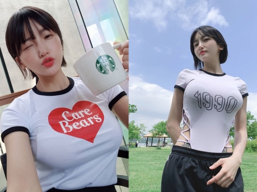 天菜皮拉提斯老師「세리박」巨乳視角畫面超震撼　貼身T包覆「渾圓奶球」形狀超明顯