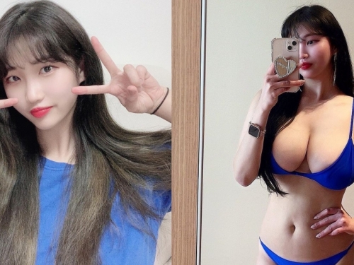 巨乳超會藏！韓國白皙正妹「雄偉肉彈」包緊緊，露出瞬間網友炸開：驚喜大禮包
