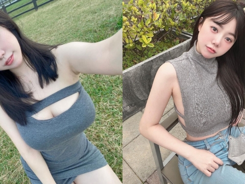 巨乳小隻馬「米米」超兇猛日常穿搭！白皙美肌＋豐滿上圍「大面積露出」！