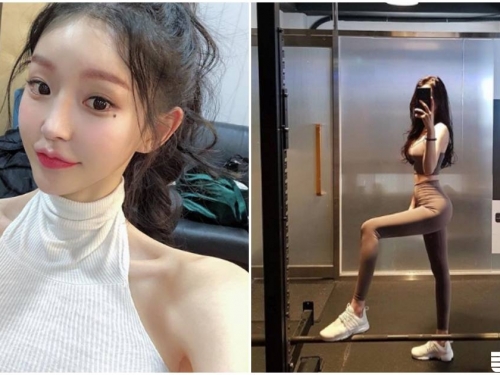 辣！健身房發現「白皙美乳正妹」，用器材時「嫵媚眼神」太撩人！