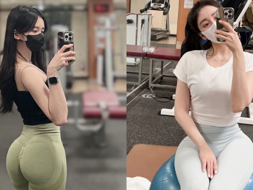 健身麻豆「轉過身有超飽滿美臀」，「腰細胸大」視角超惹火！
