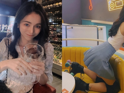 溜冰場出沒「短裙美腿正妹」！ChenChen天使臉孔魔鬼身材，前凸後翹讓路人很難專心！