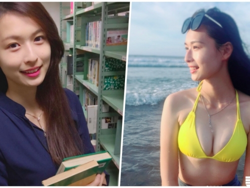 超美！圖書館捕獲「隱乳系正妹」，網一搜...原來是城市科大校花！