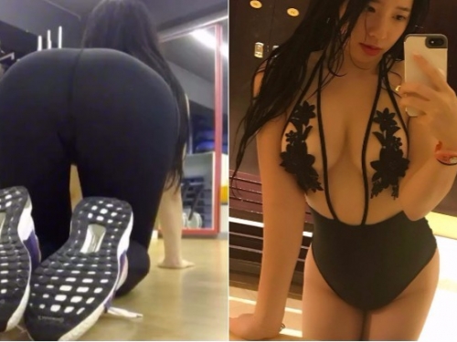 神到了！表特「爆乳素人」對鏡頭上上下下擺弄極品翹臀！網友：需要去廁所冷靜一下