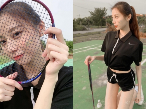 超甜美「羽球正妹」天菜顏值引熱議！完美身材搭配高雅氣質