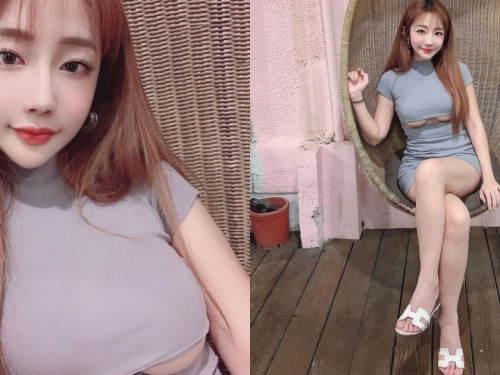 超兇猛洋裝設計！32E美乳正妹「小莎莉」南半球掉兩顆，網友直呼：好大好厲害！