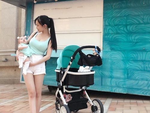 童顏巨乳正妹竟然已經是「地方媽媽」　網友：好羨慕她老公