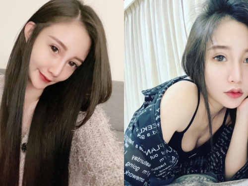 長髮正妹「陳薇」自拍時視角太辣，「性感深溝」好誘惑呀！
