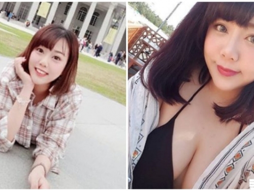 奇美博物館大奶正妹！「爆乳大長輩」趴地上，猛猛乳量網友想朝聖了！