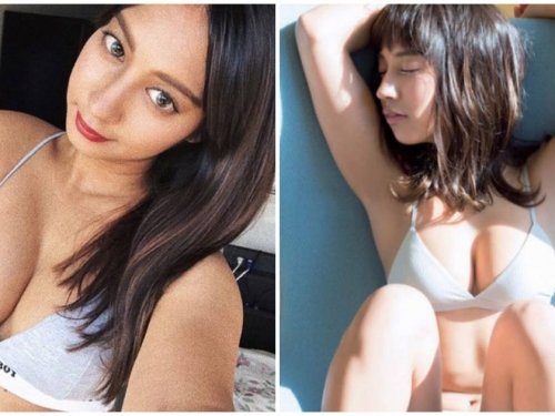 拉丁混血妹「渾圓F奶」滿到要炸出，「大膽養眼姿勢」太逼人犯罪...