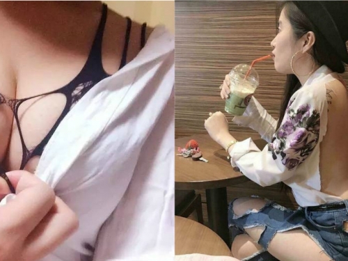感覺像沒穿！女生好大膽「春光外洩」不怕人看，好期待夏天！