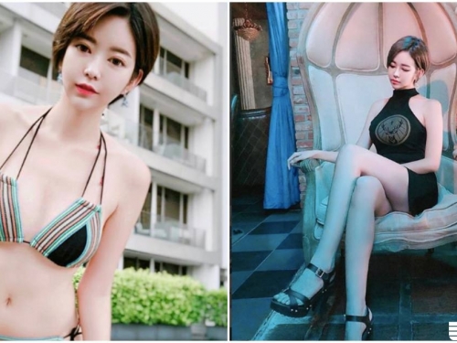 短髮妹子「火辣美腿超激長」，精緻五官越看越撩人！